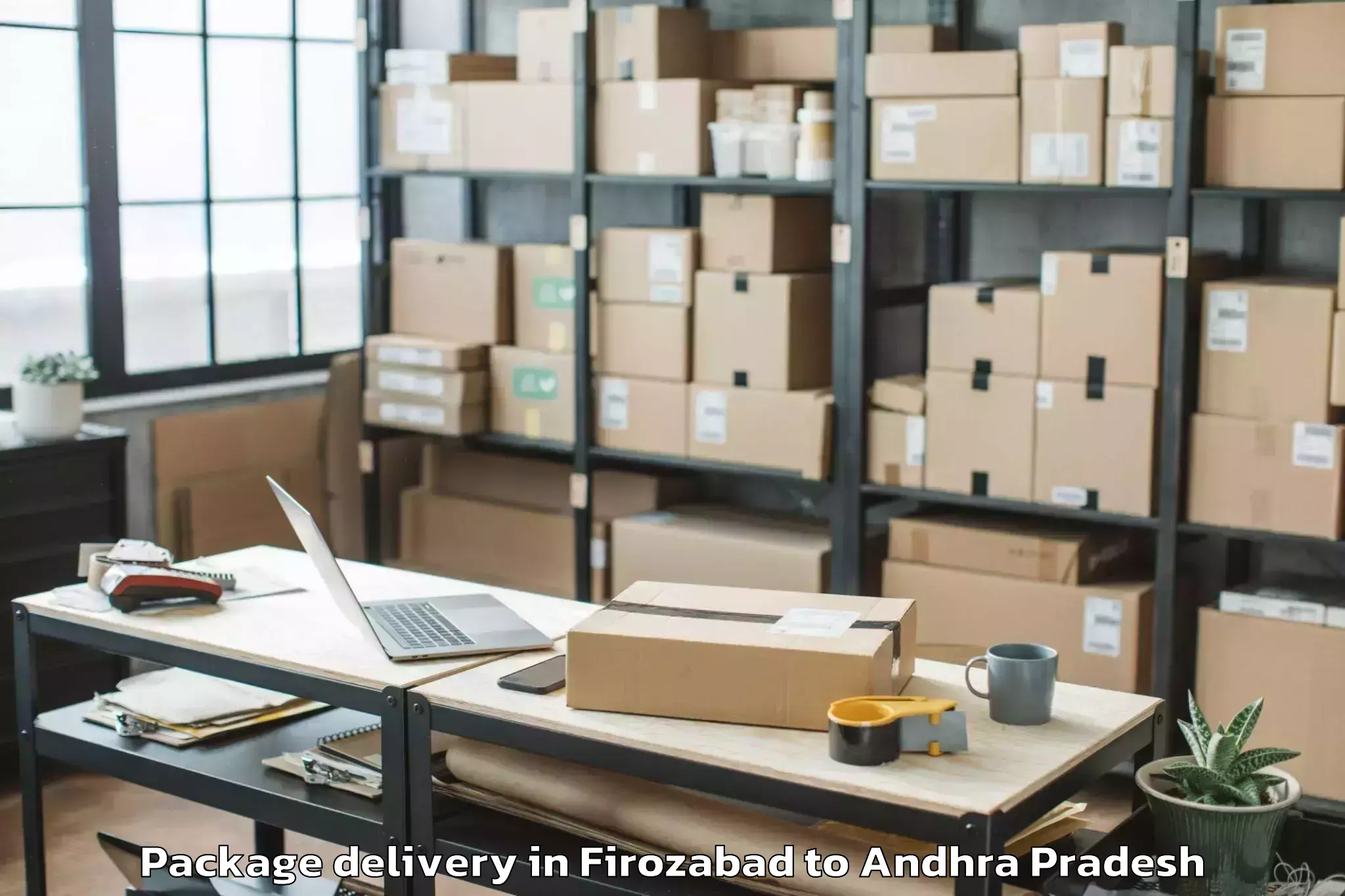 Hassle-Free Firozabad to Ulavapadu Package Delivery